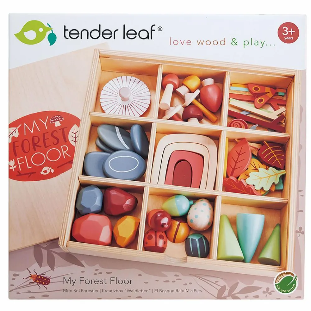 Hot Tender Leaf Sorteringssæt - Skatte fra skovbunden, 50 dele