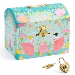 Clearance Djeco Sparebøsse med hængelås - Ballerina