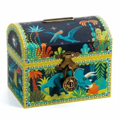 Online Djeco Sparebøsse med hængelås - Dinosaurer