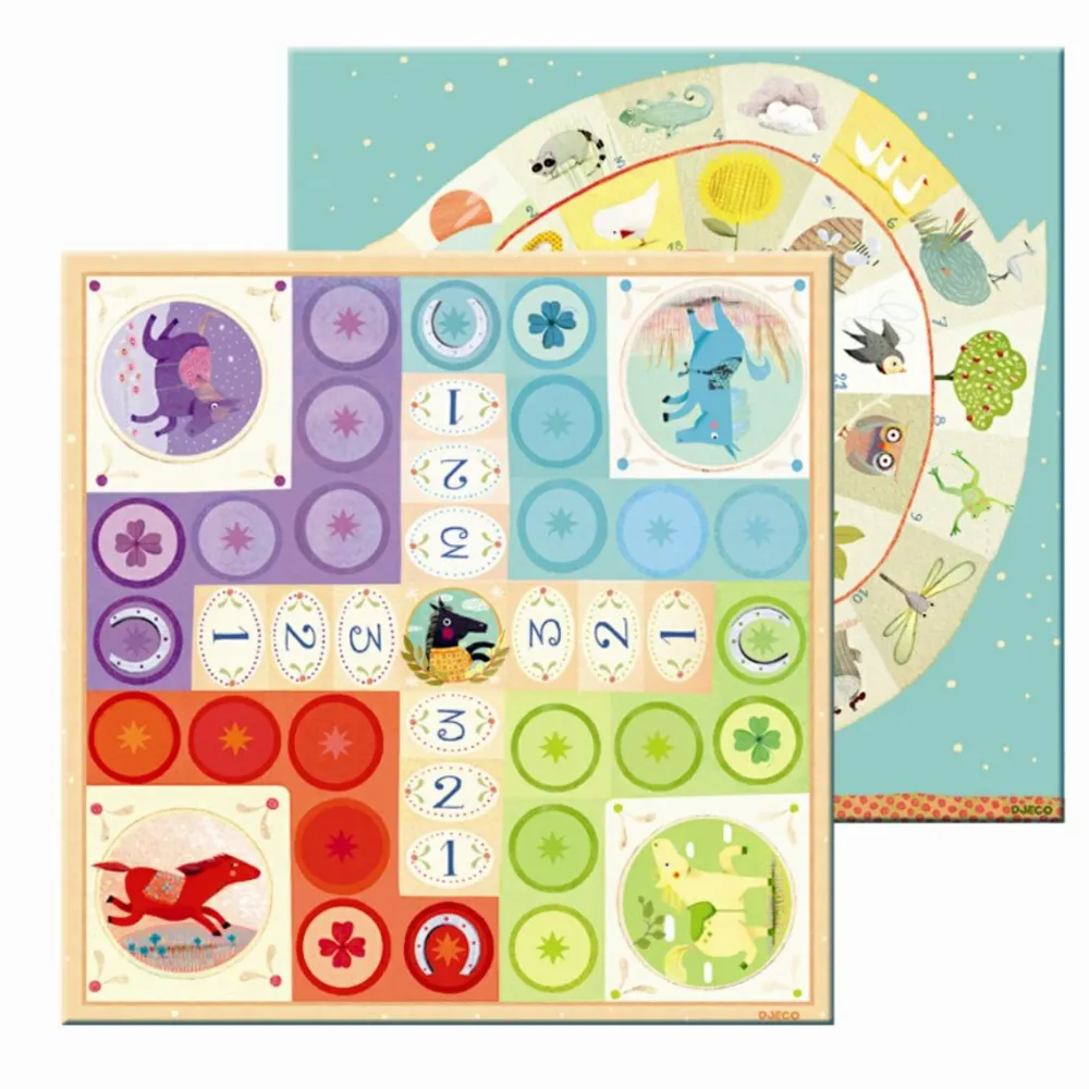 Discount Djeco Spilkuffert - Ludo og Gåsespil