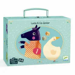 Discount Djeco Spilkuffert - Ludo og Gåsespil