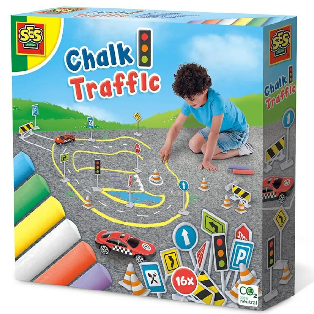 Hot SES Creative Stå, gå og kør - Tegn og lær om trafik