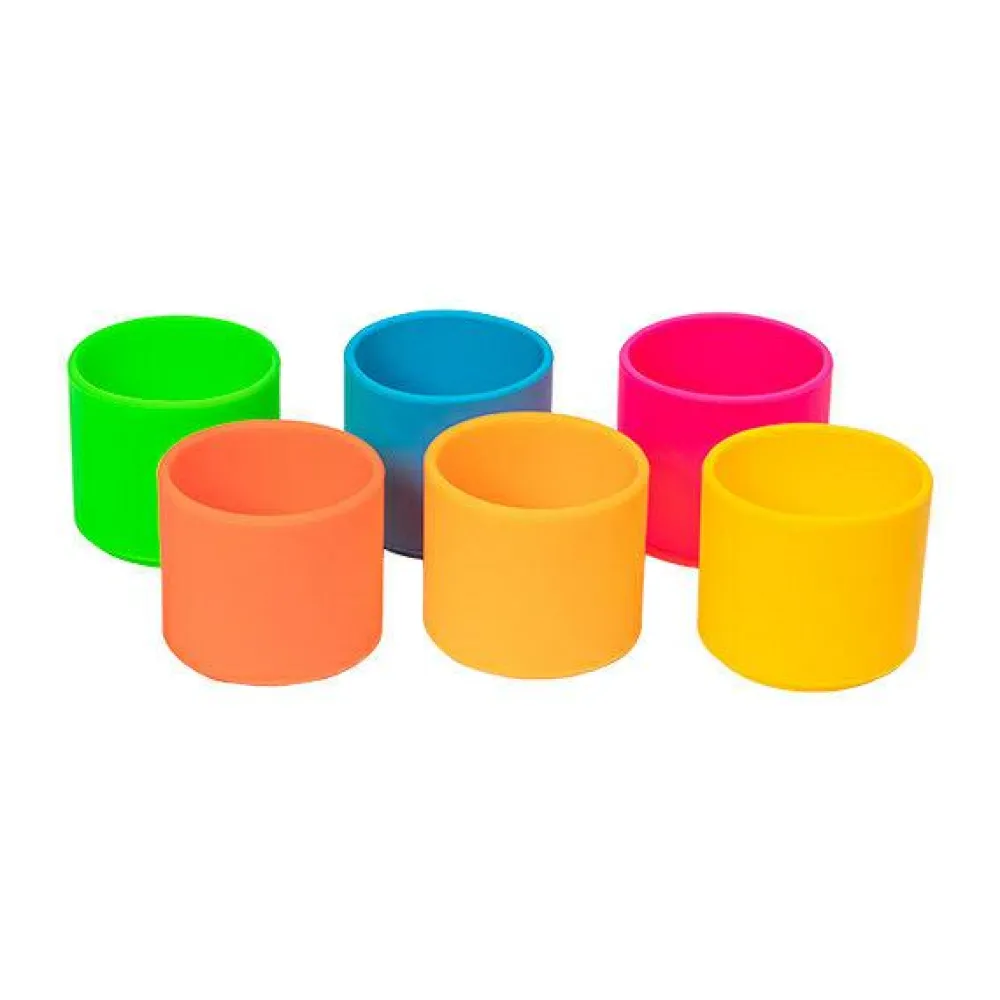 Sale Dëna Stablekopper i silikone - Neon, 6 stk