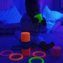 Sale Dëna Stablekopper i silikone - Neon, 6 stk