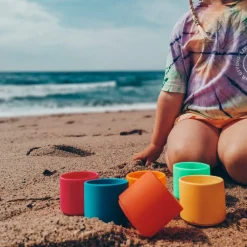 Sale Dëna Stablekopper i silikone - Neon, 6 stk