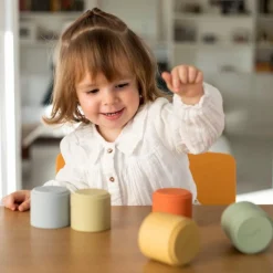 Best Dëna Stablekopper i silikone - Natur, 6 stk