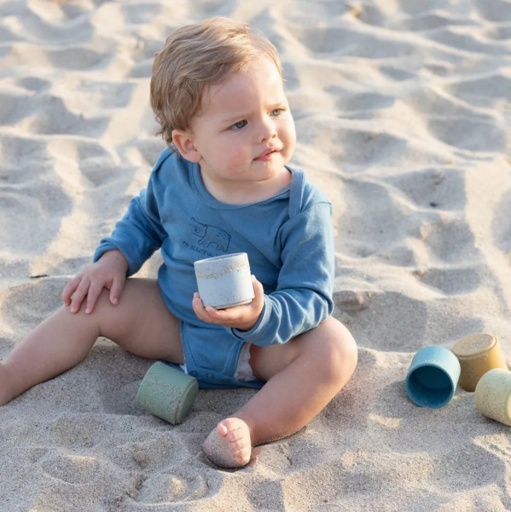 Best Dëna Stablekopper i silikone - Natur, 6 stk