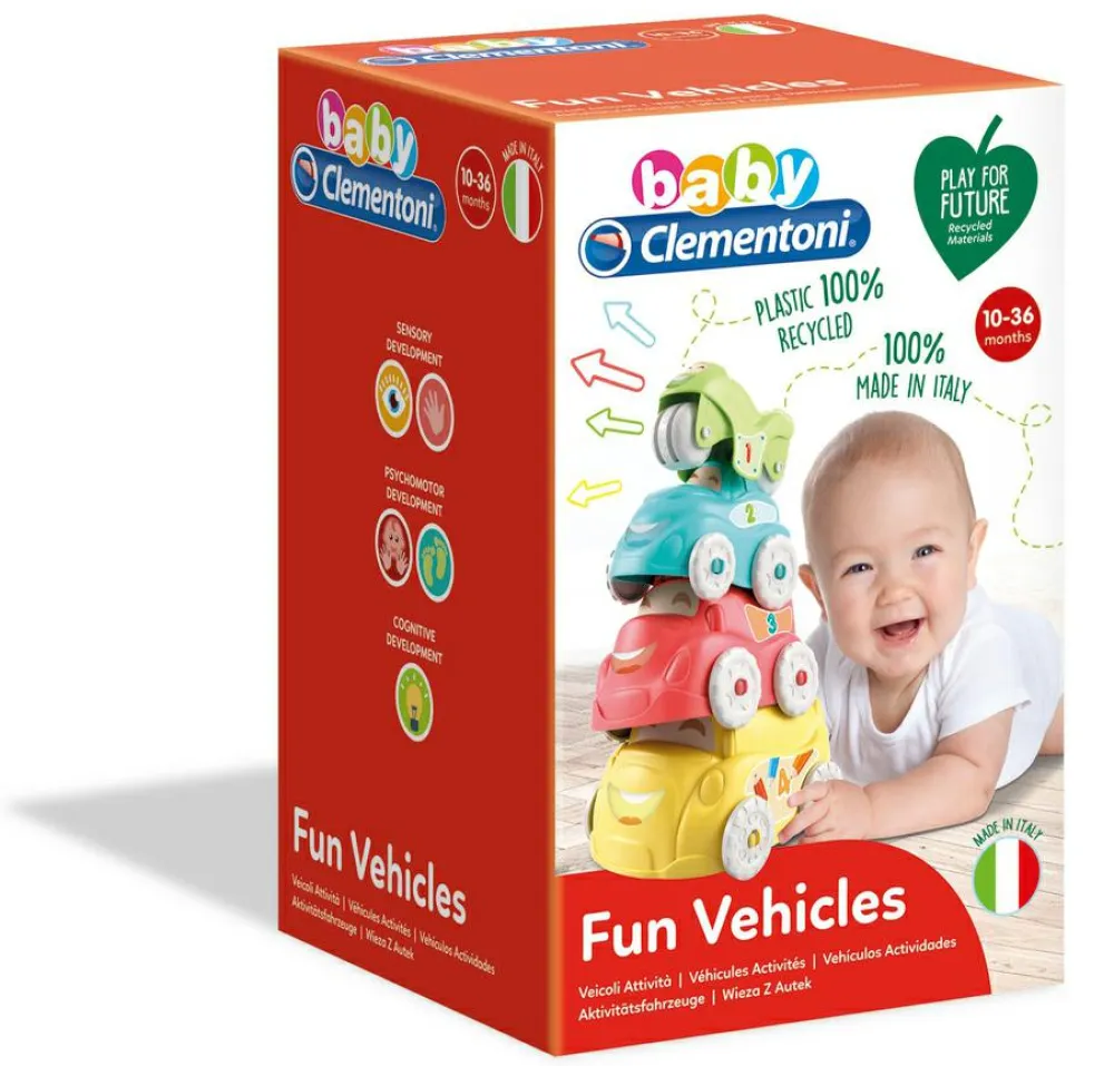 New Clementoni Stablekøretøjer i 100% genbrugsplast