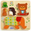 Clearance Djeco Stablepuslespil med 5 brikker - Woodypile
