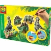SES Creative Støb & Mal - Dinosaurer, 3 forskellige