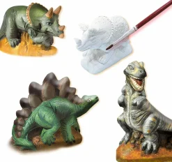 SES Creative Støb & Mal - Dinosaurer, 3 forskellige