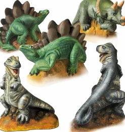 SES Creative Støb & Mal - Dinosaurer, 3 forskellige