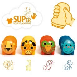 Outlet Djeco Stempler til de små - Safari (fra 18 mdr)