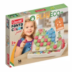 New Quercetti Stiftmosaik - FantaColor Junior Pastel, 58 stk