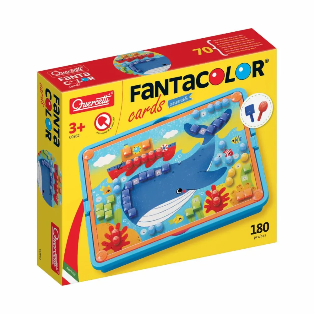 Sale Quercetti Stiftmosaik - FantaColor m. dyr, 180 stk