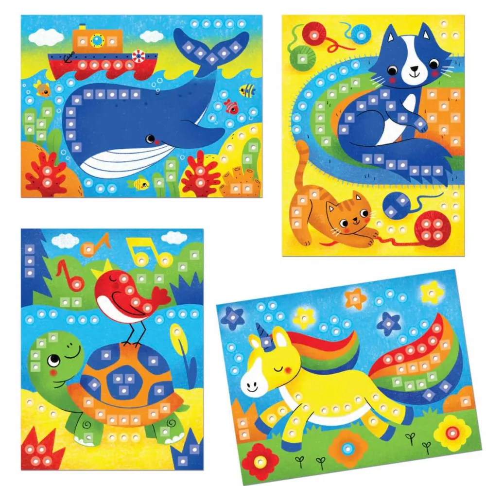 Sale Quercetti Stiftmosaik - FantaColor m. dyr, 180 stk