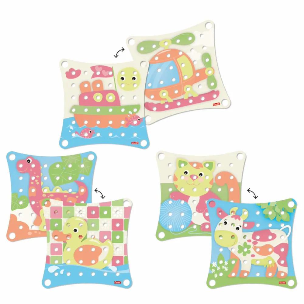 Best Quercetti Stiftmosaik Jumbo Peggy Evo, 41 dele