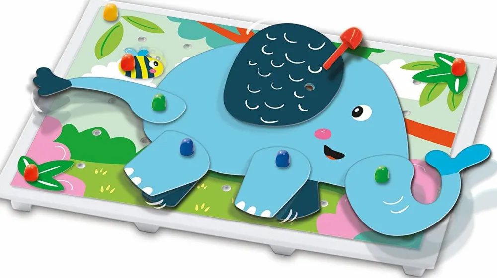 SES Creative Stiftmosaik med bevægelige dyr