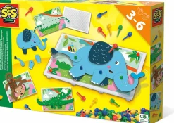 SES Creative Stiftmosaik med bevægelige dyr