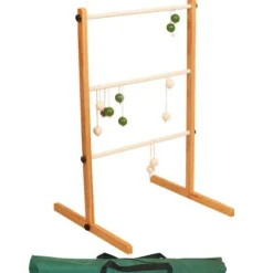 Stigegolf af træ - Grøn/hvid