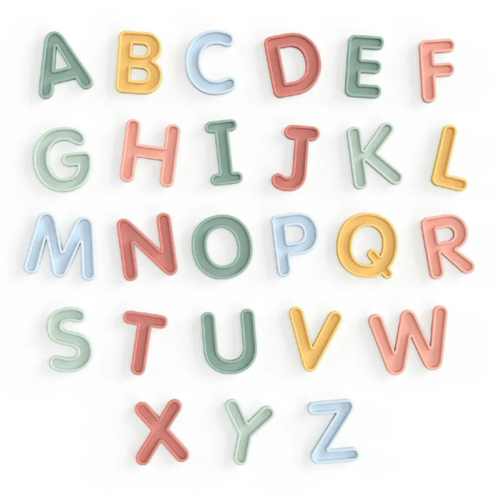 Best Inspire My Play Store bogstaver af silikone A-Z, 26 stk