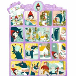 Clearance Djeco Story puslespil m. 35 brikker - Rødhætte