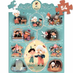 New Djeco Story puslespil m. 54 brikker - Pinocchio