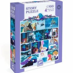 New Djeco Story puslespil m. 100 brk. - Skønheden & udyret