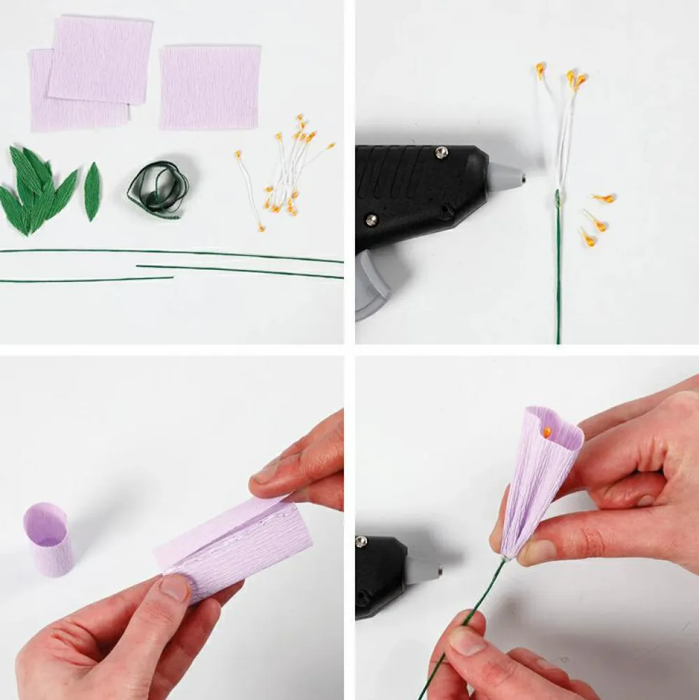 Sale Creativ Company Støvdragere til papirblomster - Orange, 100 stk