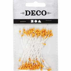 Sale Creativ Company Støvdragere til papirblomster - Orange, 100 stk