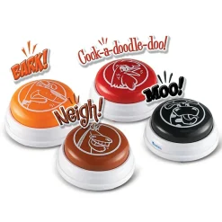 Clearance Learning Resources Svarknapper med dyrelyde, 4 stk