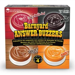 Clearance Learning Resources Svarknapper med dyrelyde, 4 stk