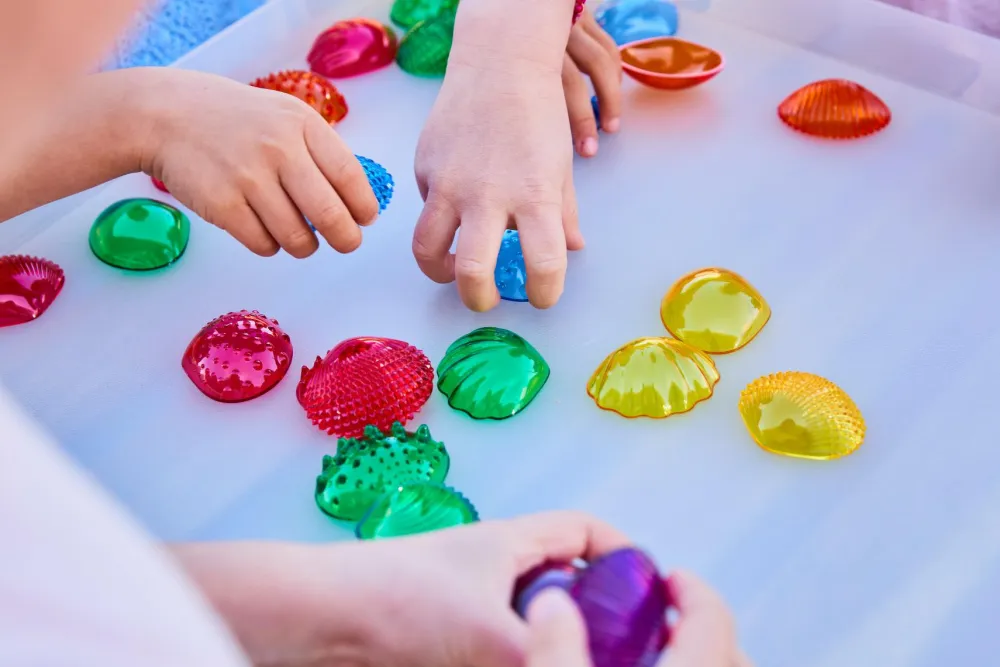 Online Taktilskaller - Transparente, 108 stk