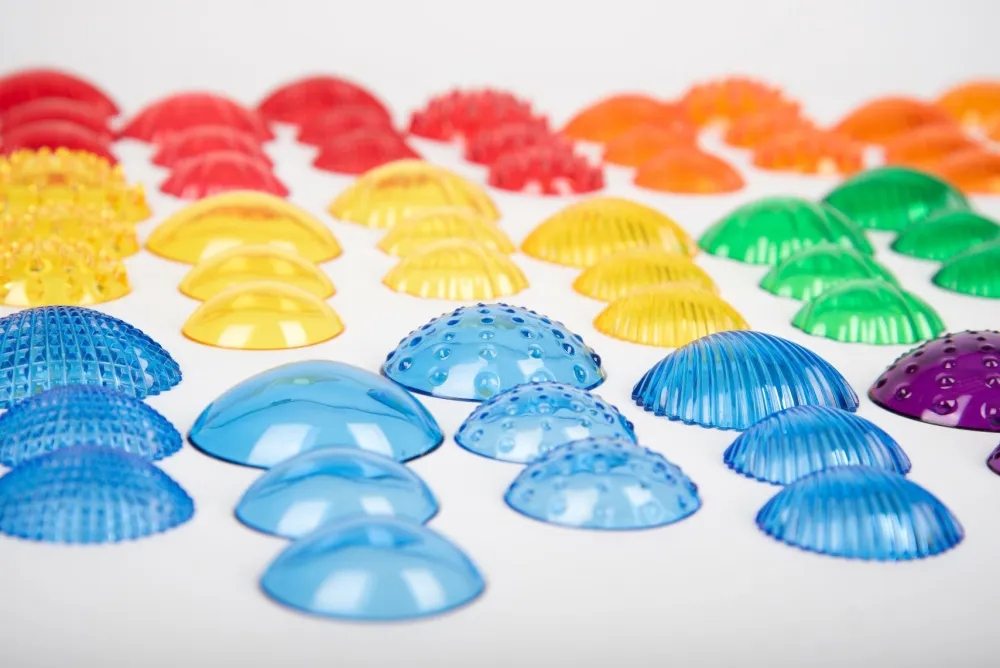 Online Taktilskaller - Transparente, 108 stk