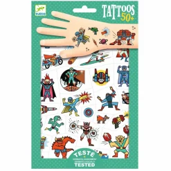 Hot Djeco Tatoveringer - Skurke vs. helte