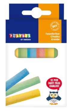 Online Playbox Tavlekridt - Kulørt, 12 stk