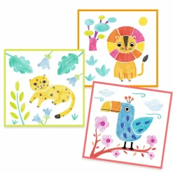 Online Djeco Tegn og farvelæg med skabeloner