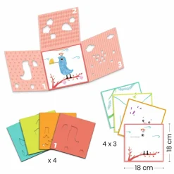 Online Djeco Tegn og farvelæg med skabeloner