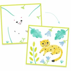 Online Djeco Tegn og farvelæg med skabeloner