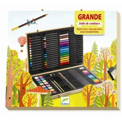 Clearance Djeco Tegne- og malekuffert med 88 dele