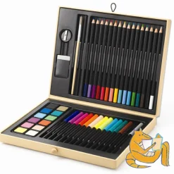 Best Djeco Tegne- og malekuffert med 45 dele