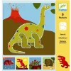 Sale Djeco Tegneskabeloner - Dinosaurer, 5 stk