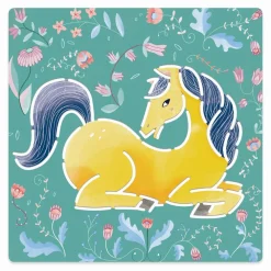 Hot Djeco Tegneskabeloner - Heste, 5 stk