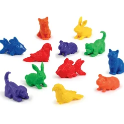 Hot Learning Resources Tæl & Sorter - Kæledyr, 72 dele