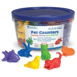 Hot Learning Resources Tæl & Sorter - Kæledyr, 72 dele
