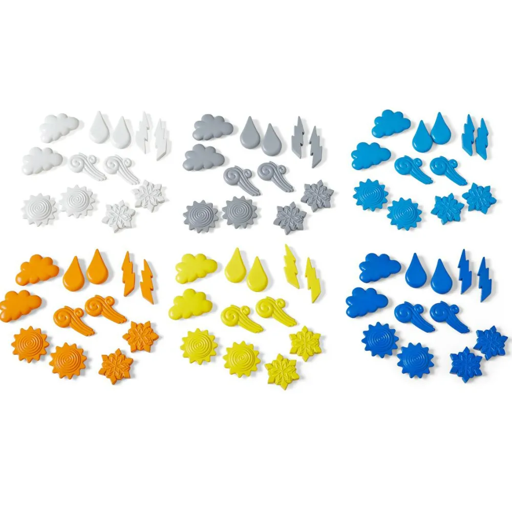Discount Learning Resources Tæl & Sorter - Vejrsymboler, 72 dele