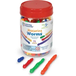 New Learning Resources Tæl, Sorter & Mål - Orme, 72 dele