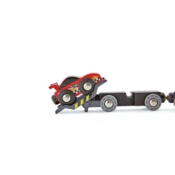 Best Hape Tog tilbehør - Transporttog m. racerbiler, 6 dele