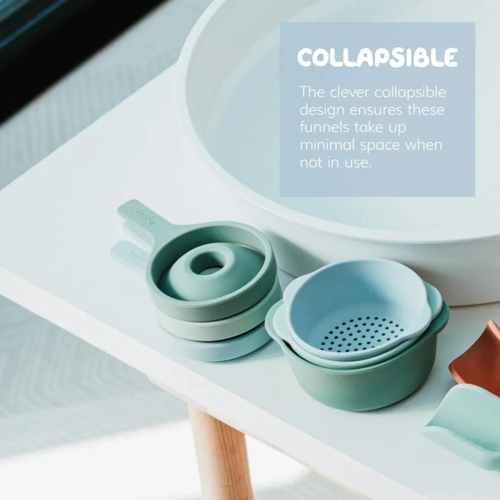 New Inspire My Play Tragt til sanseleg - Grøn, 3 stk