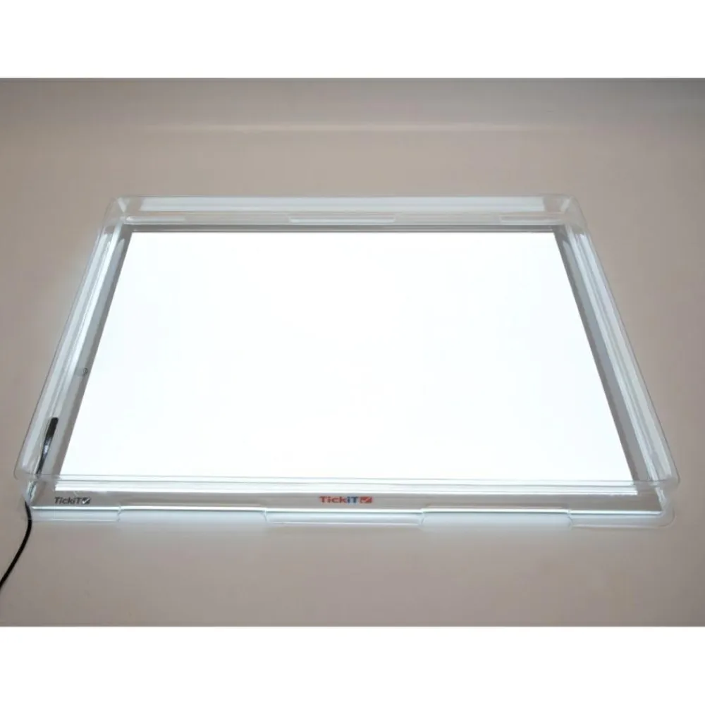 Clearance tickit® Transparent bakke til lyspanel A2